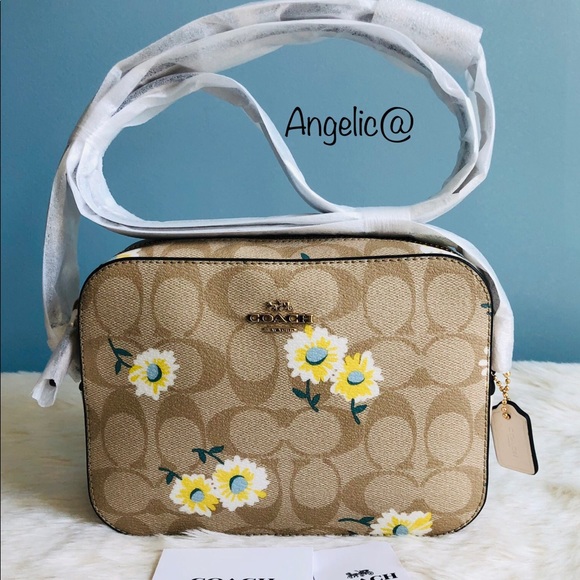 Coach Mini Camera Bag Signature Canvas Daisy Print - Picture 3 of 9